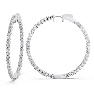 1 1/2 CTW INSIDE-OUT HOOP EARRINGS