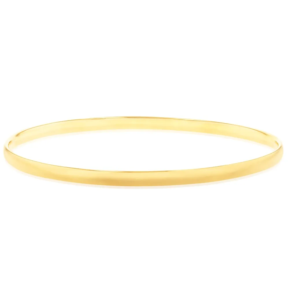 9ct Yellow Gold Comfort 3.8 X 70mm Bangle