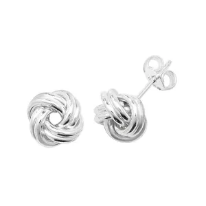 Acotis Silver Earrings Knot G5846