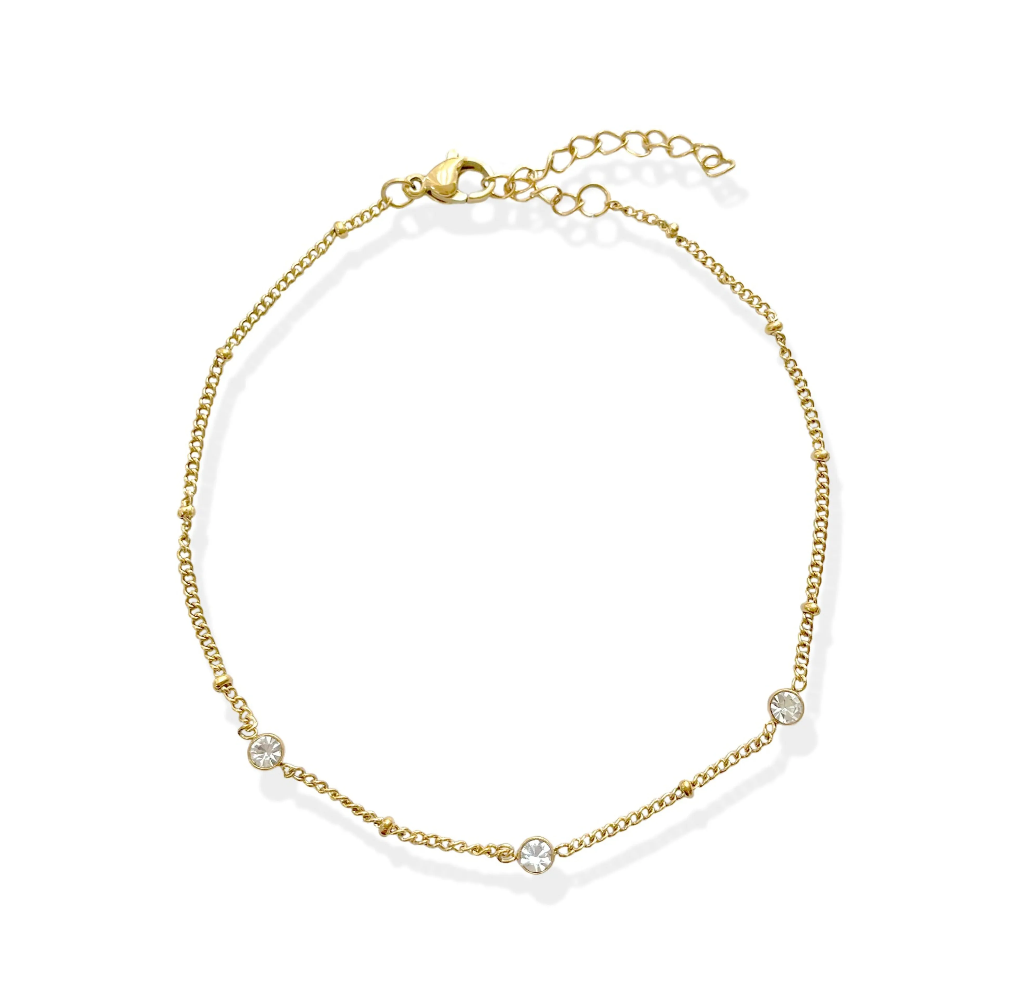 BAILEY GOLD DAINTY SATELLITE CHAIN BRACELET