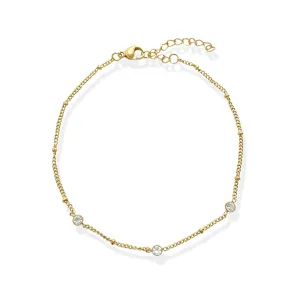 BAILEY GOLD DAINTY SATELLITE CHAIN BRACELET