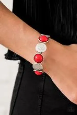 Bracelets Boardwalk Boho - Red B2093