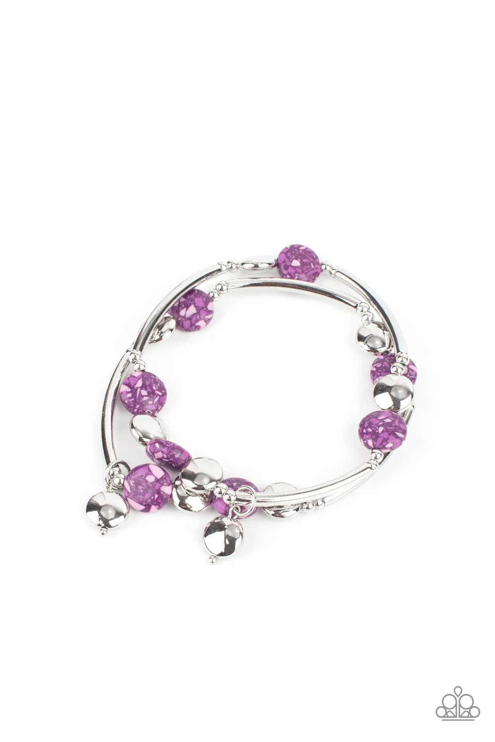 Bracelets Terrazzo Territory - Purple B87