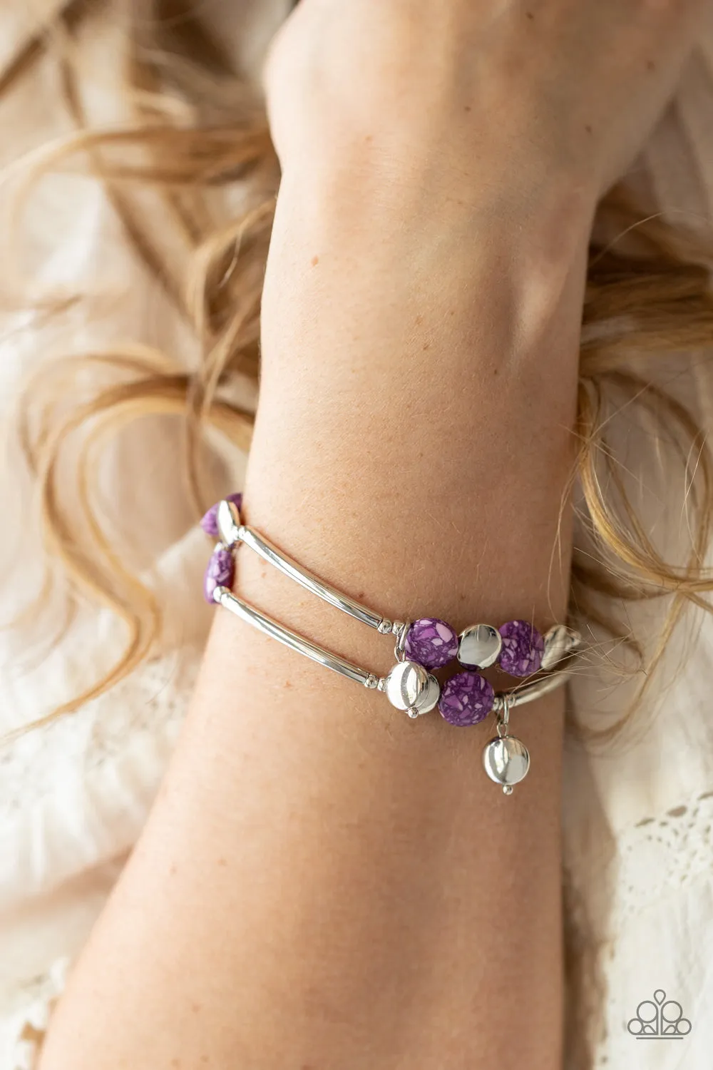 Bracelets Terrazzo Territory - Purple B87