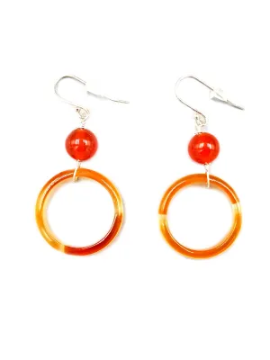 Carnelian Ring Dangles