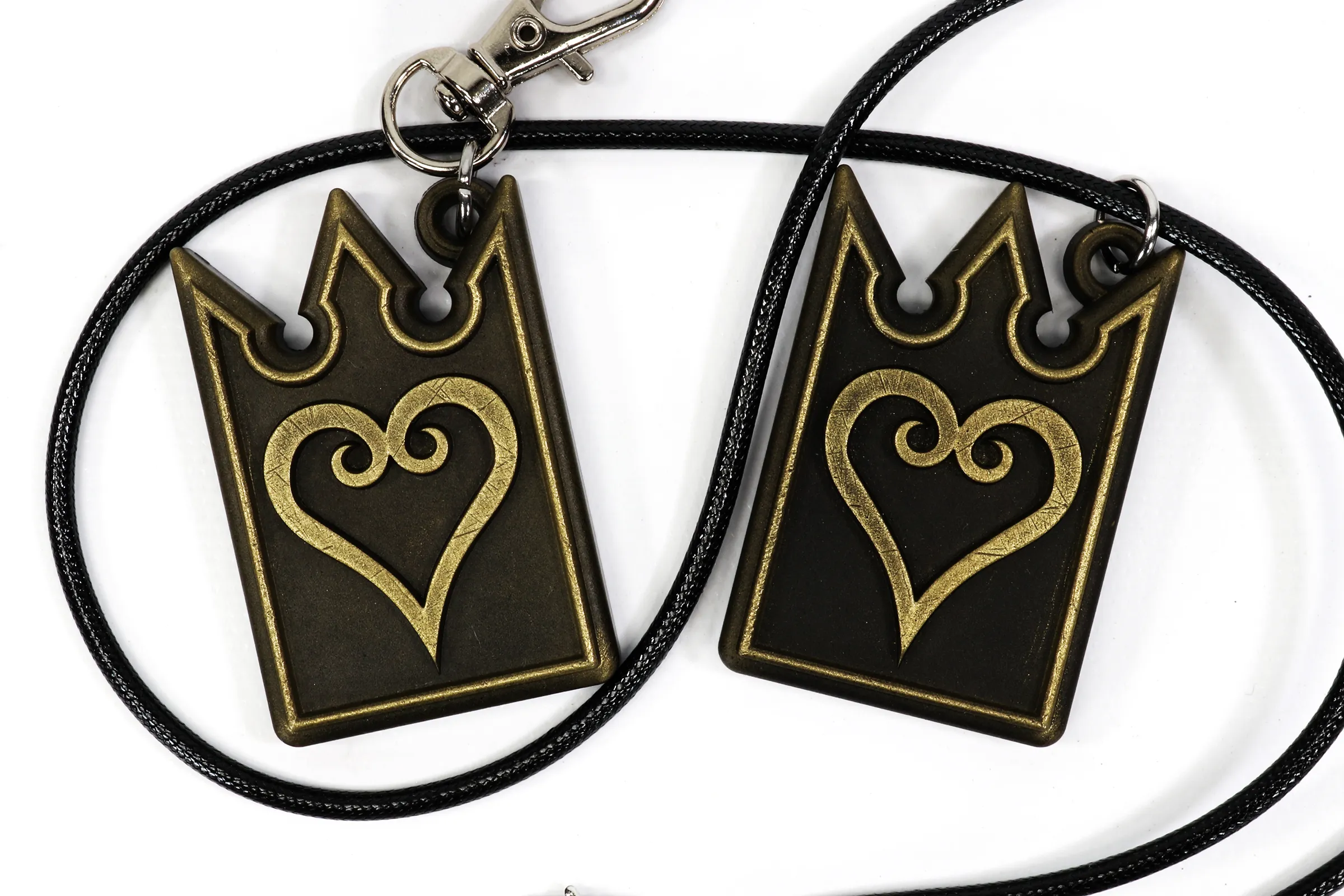 Chain of Memories Heart Card Keychain / Necklace - Kingdom Hearts