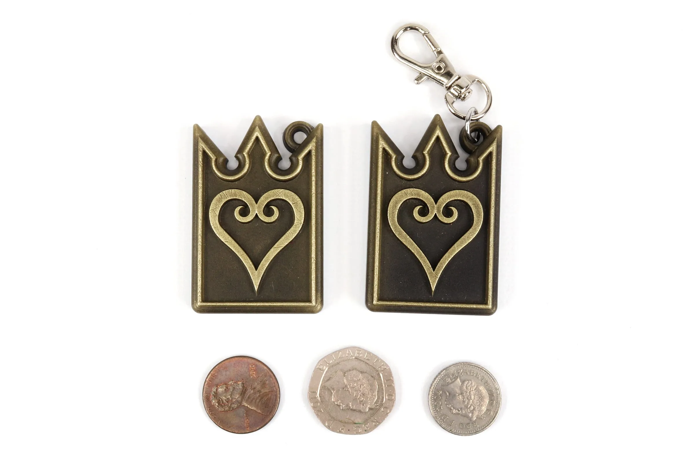 Chain of Memories Heart Card Keychain / Necklace - Kingdom Hearts