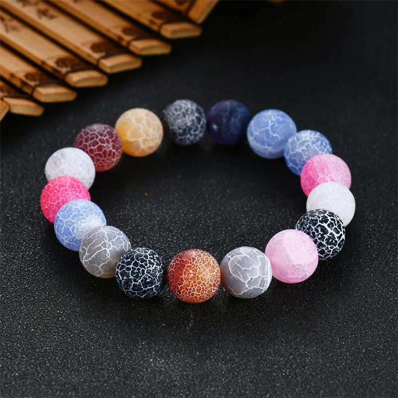 Colorful Ice Crack Irregular Gem Bracelet