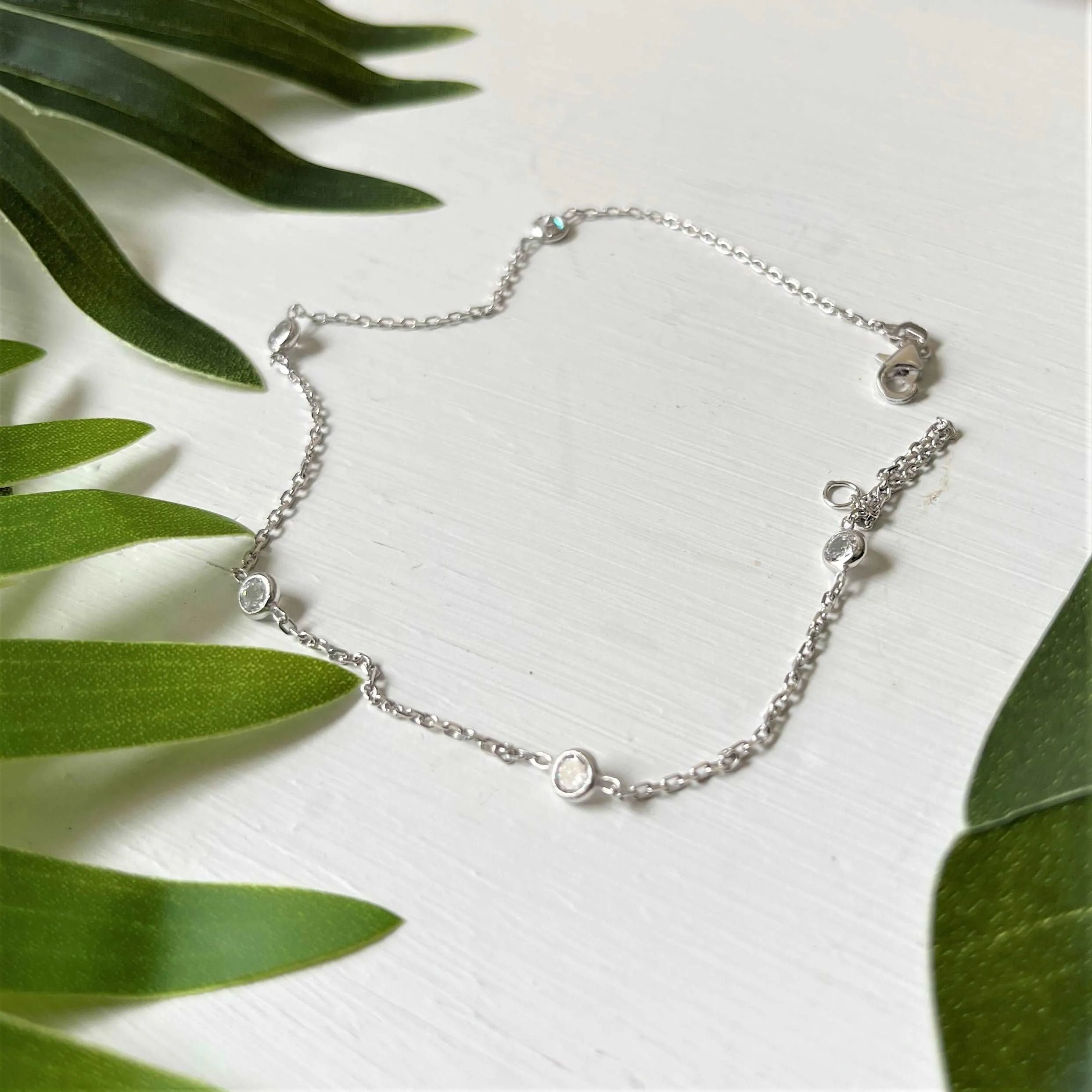 Cora Sterling Silver Anklet