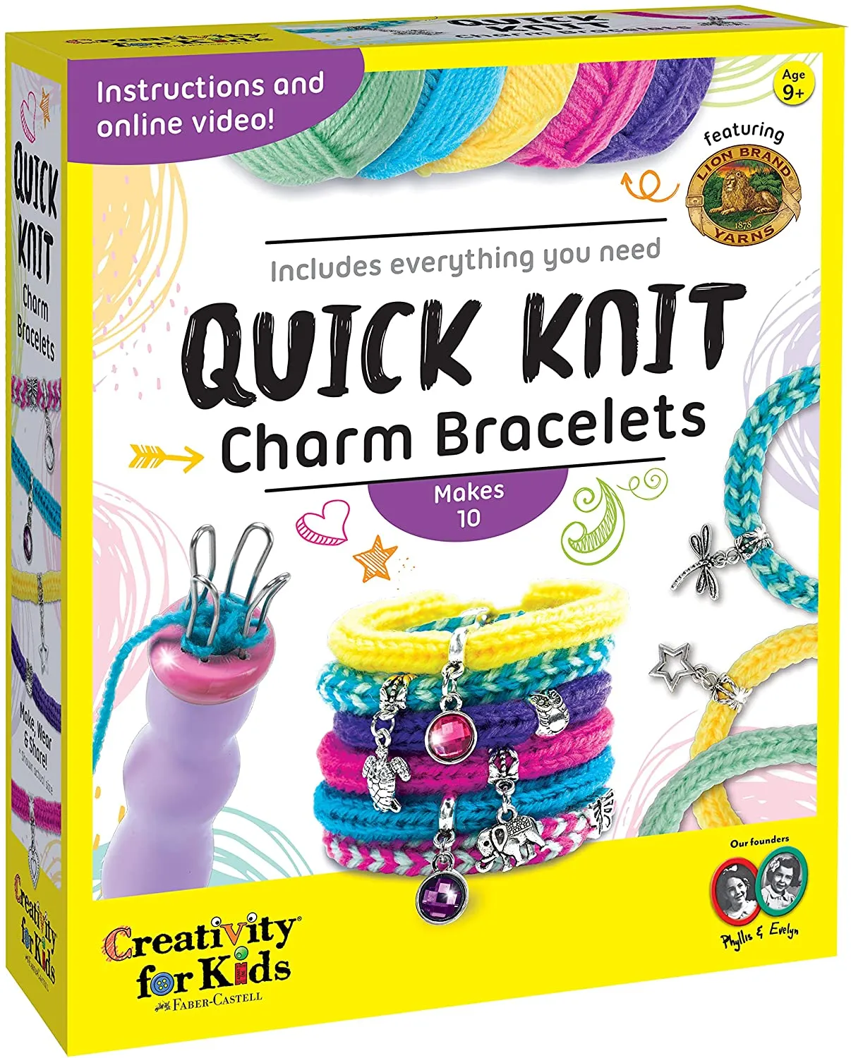 Creativity for Kids 6305 Quick Knit Charm Bracelets