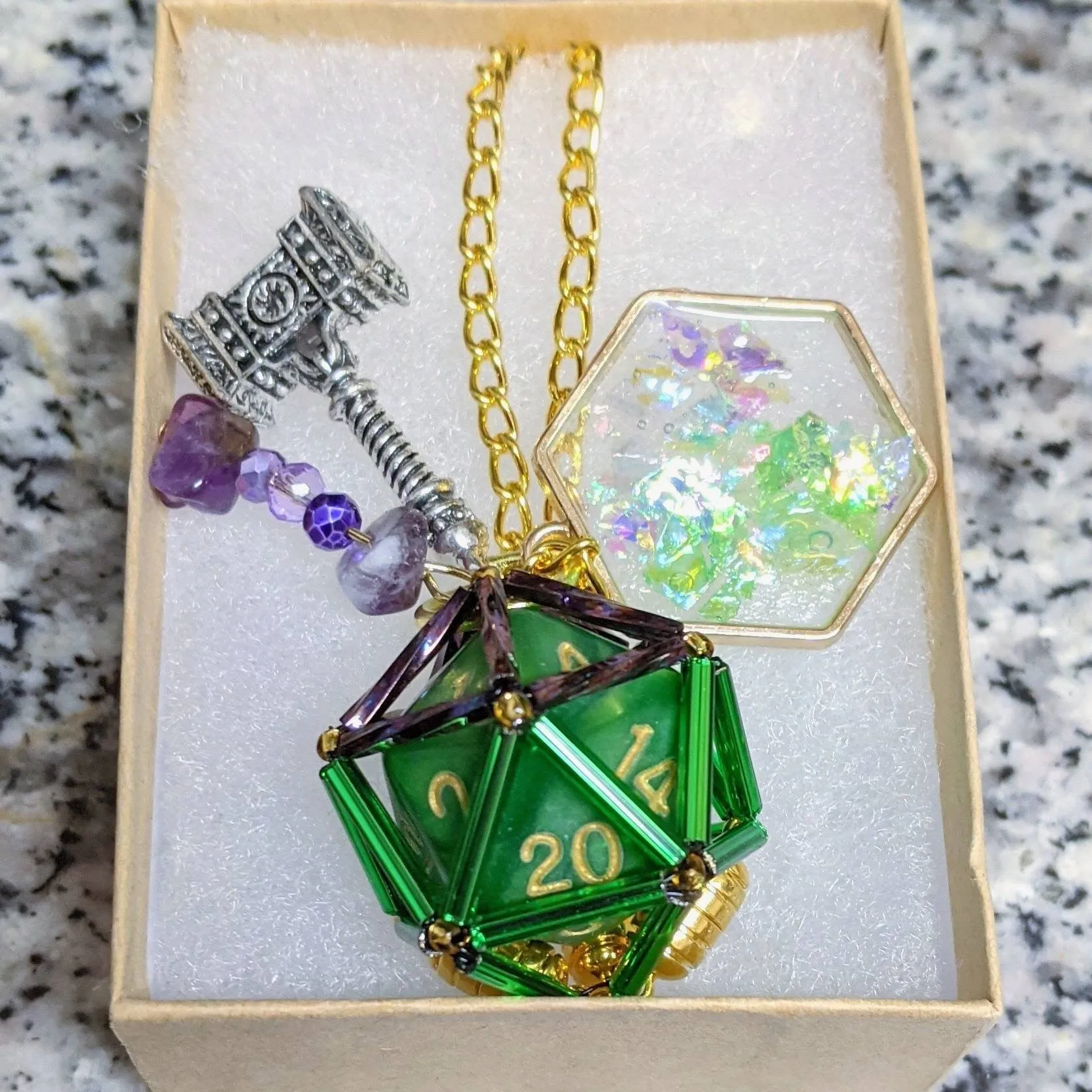 Critical Role Campaign 3 Bells Hells Inspired D20 Necklaces