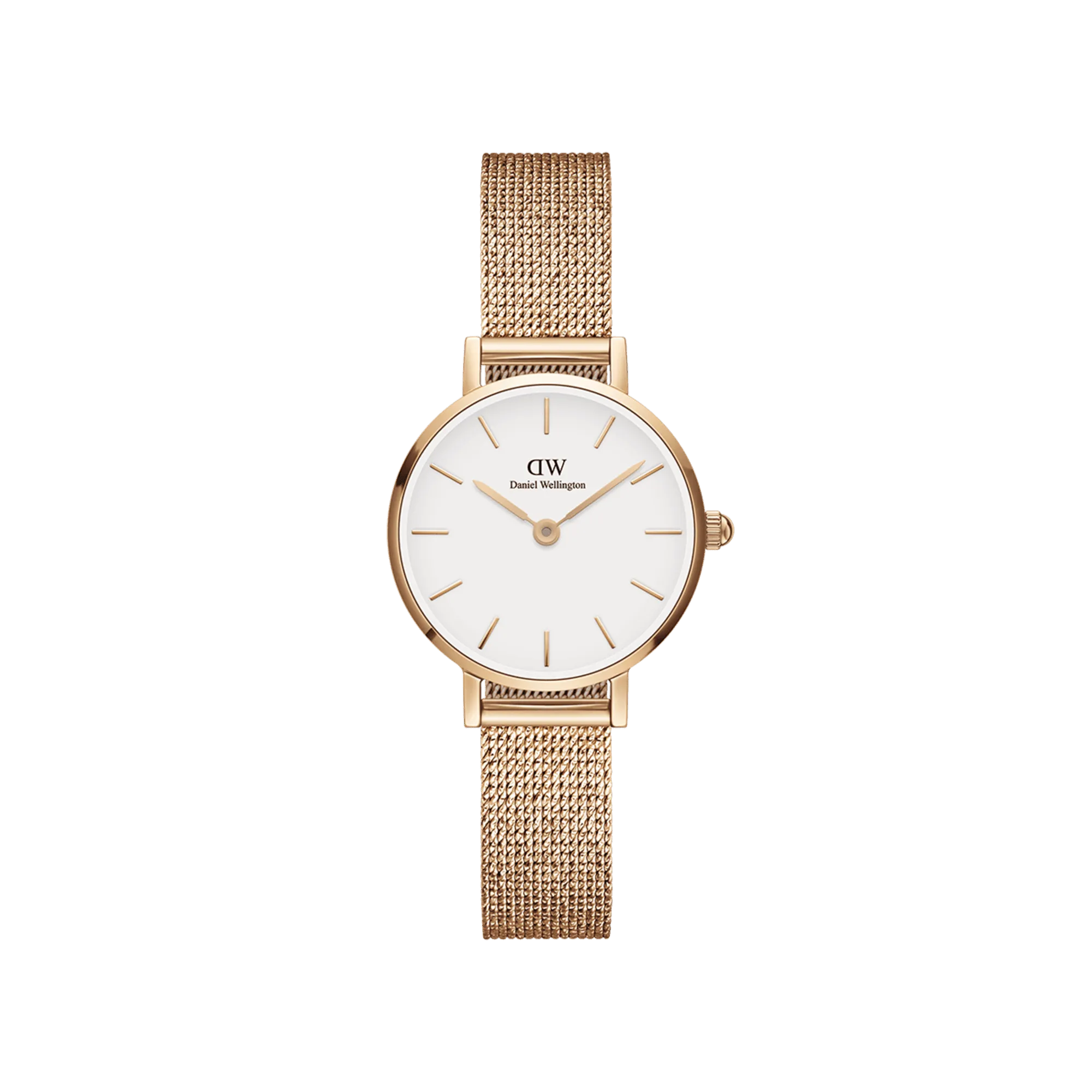 Daniel Wellington Petite 24 Pressed Melrose Rose Gold & White Watch