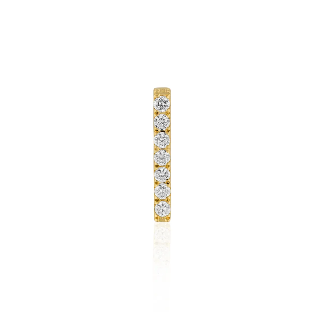 Diamond Bar Earring