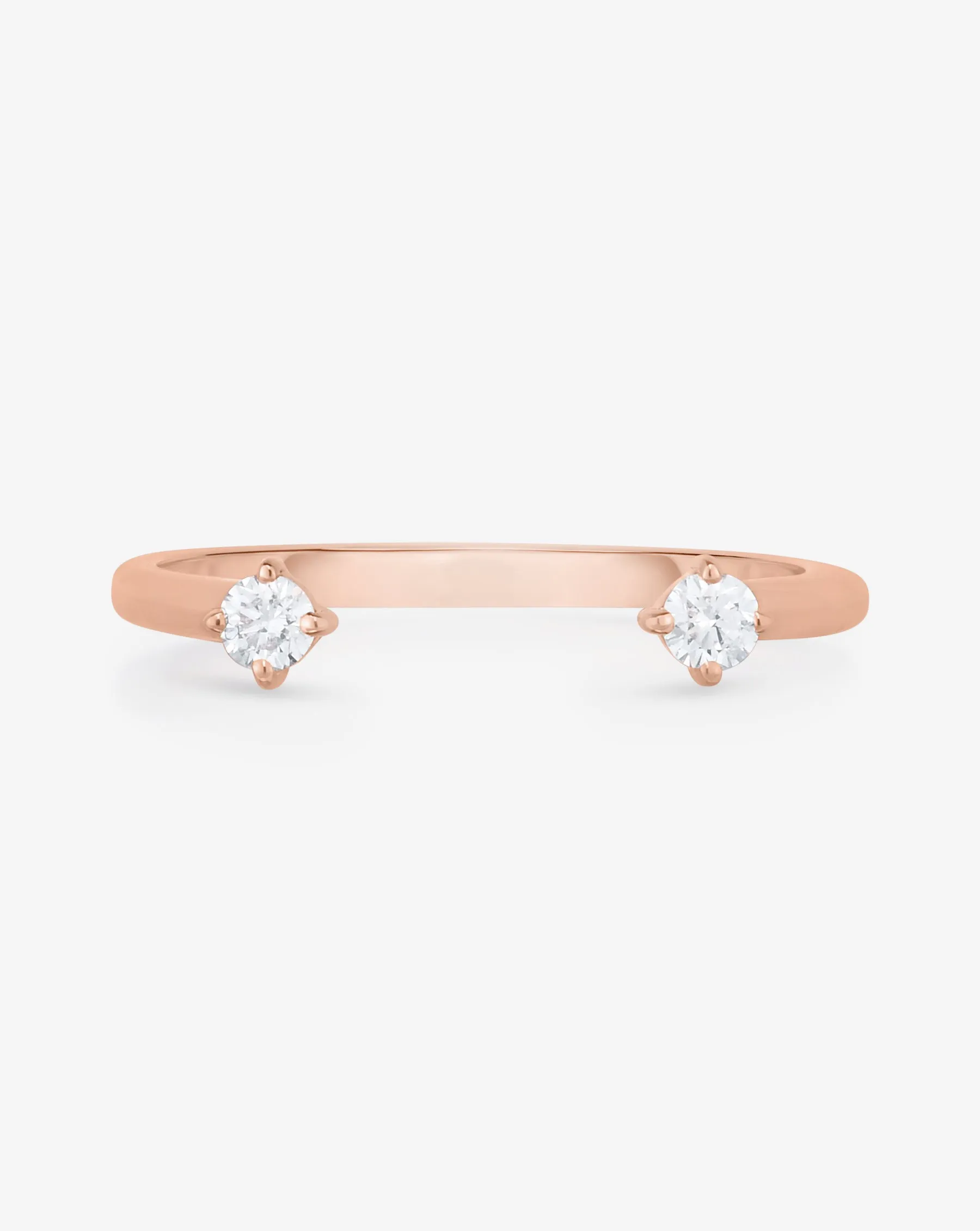 Diamond Duo Open Ring