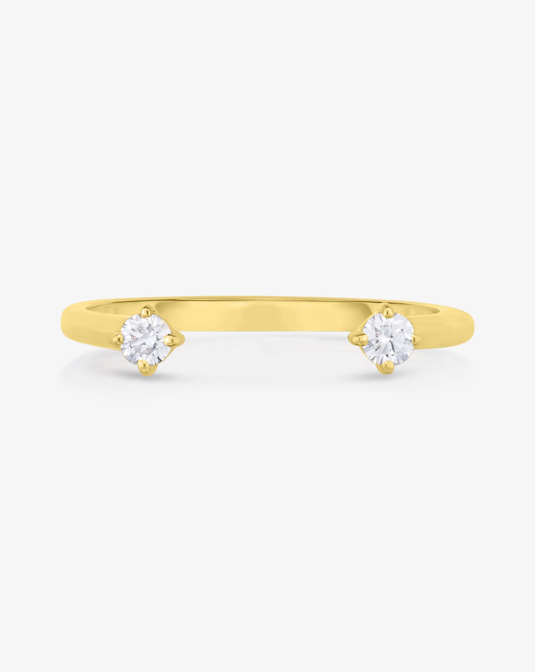 Diamond Duo Open Ring