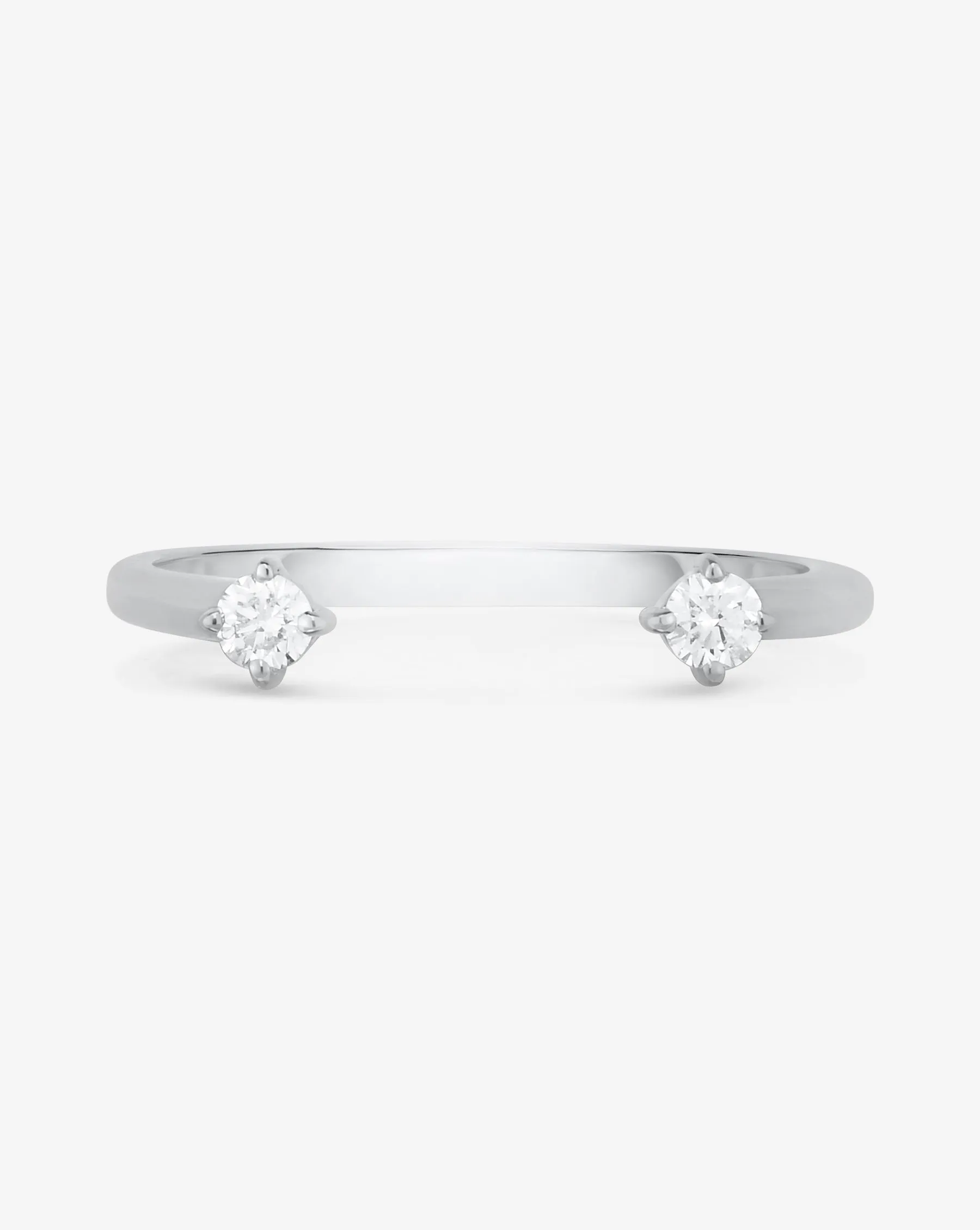 Diamond Duo Open Ring