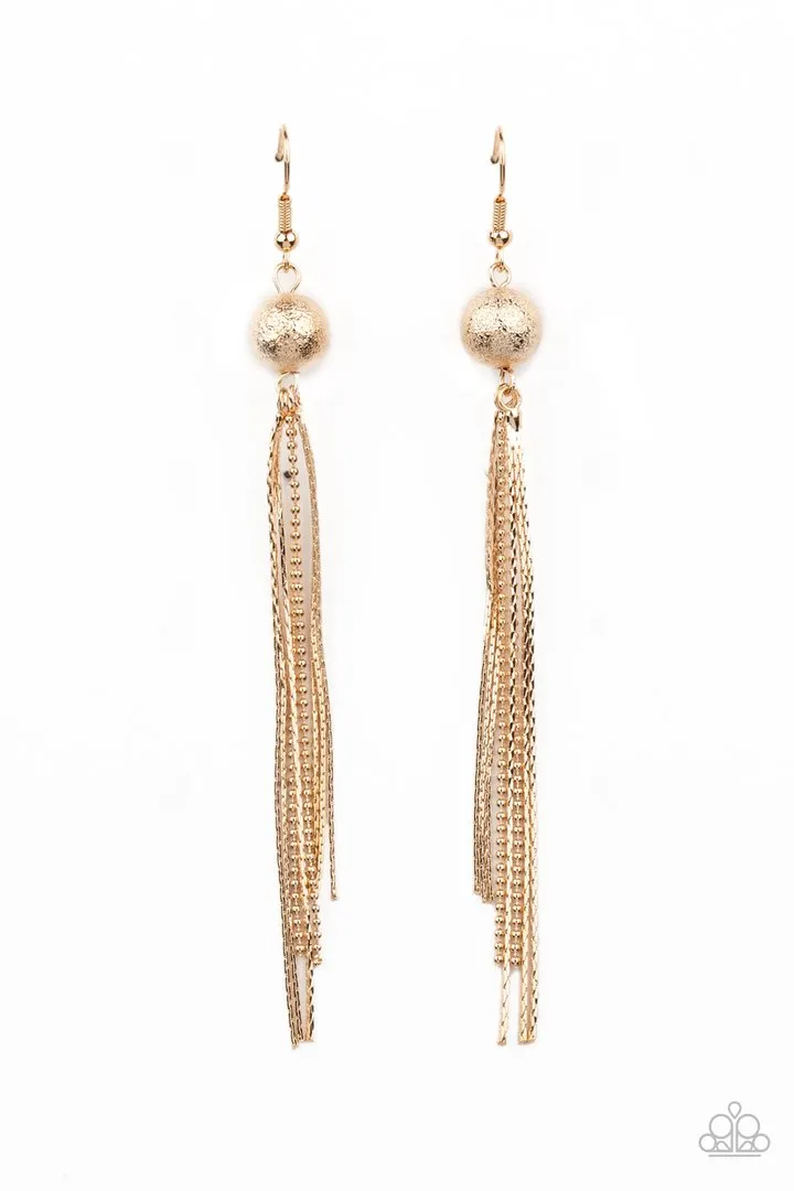 Earrings SLEEK-ING REVENGE - GOLD E2051