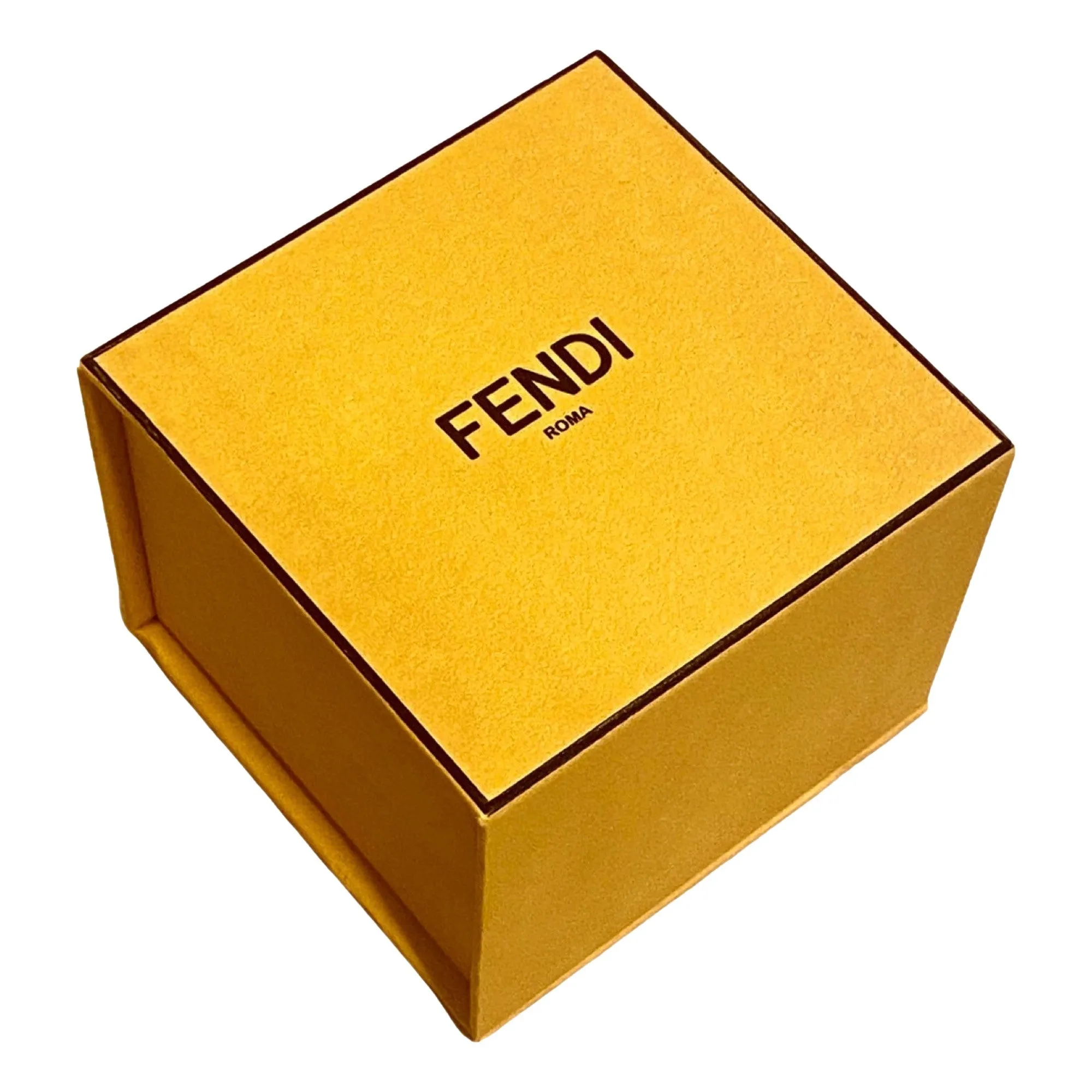 Fendi O'Lock Women's Gold Finish Metal Medium Cuff Bracelet