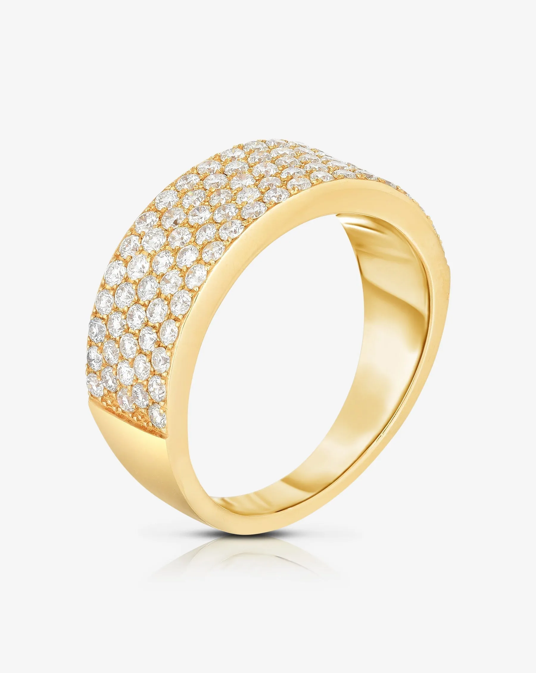 Five Row Stackable Pavé Ring