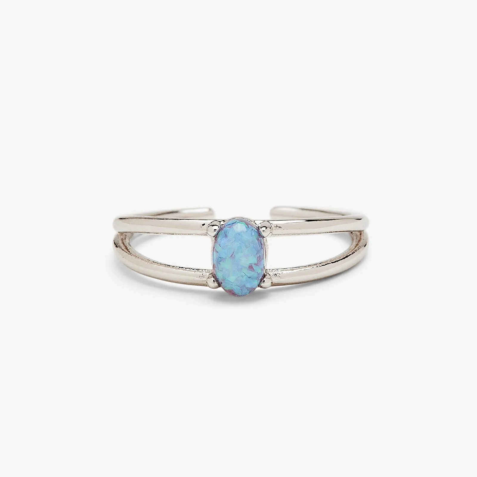 Floating Opal Toe Ring