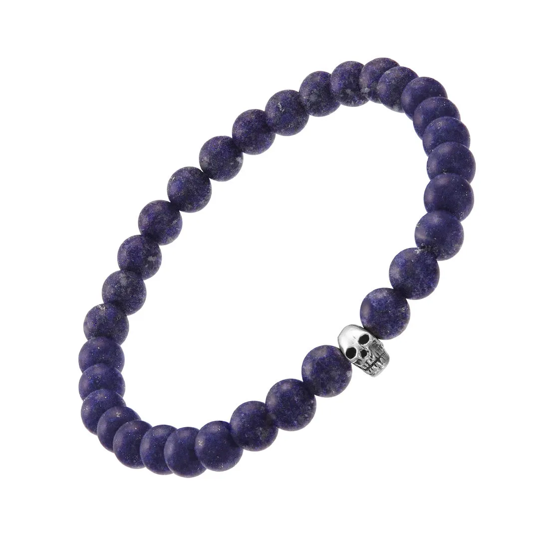 Gemstone & Skull Flex Bracelet