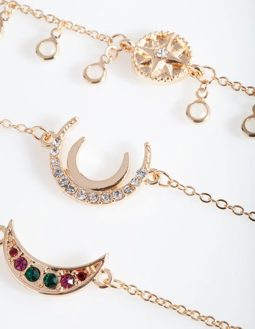 Gold Celestial Bracelet 3 Pack