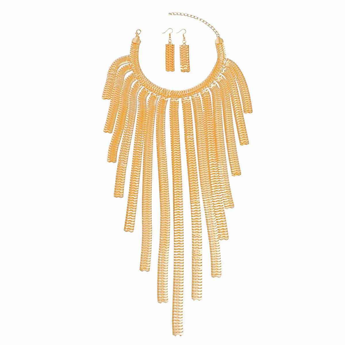 Gold Fashion Jewelry: It's All About Me Statement Necklace Set