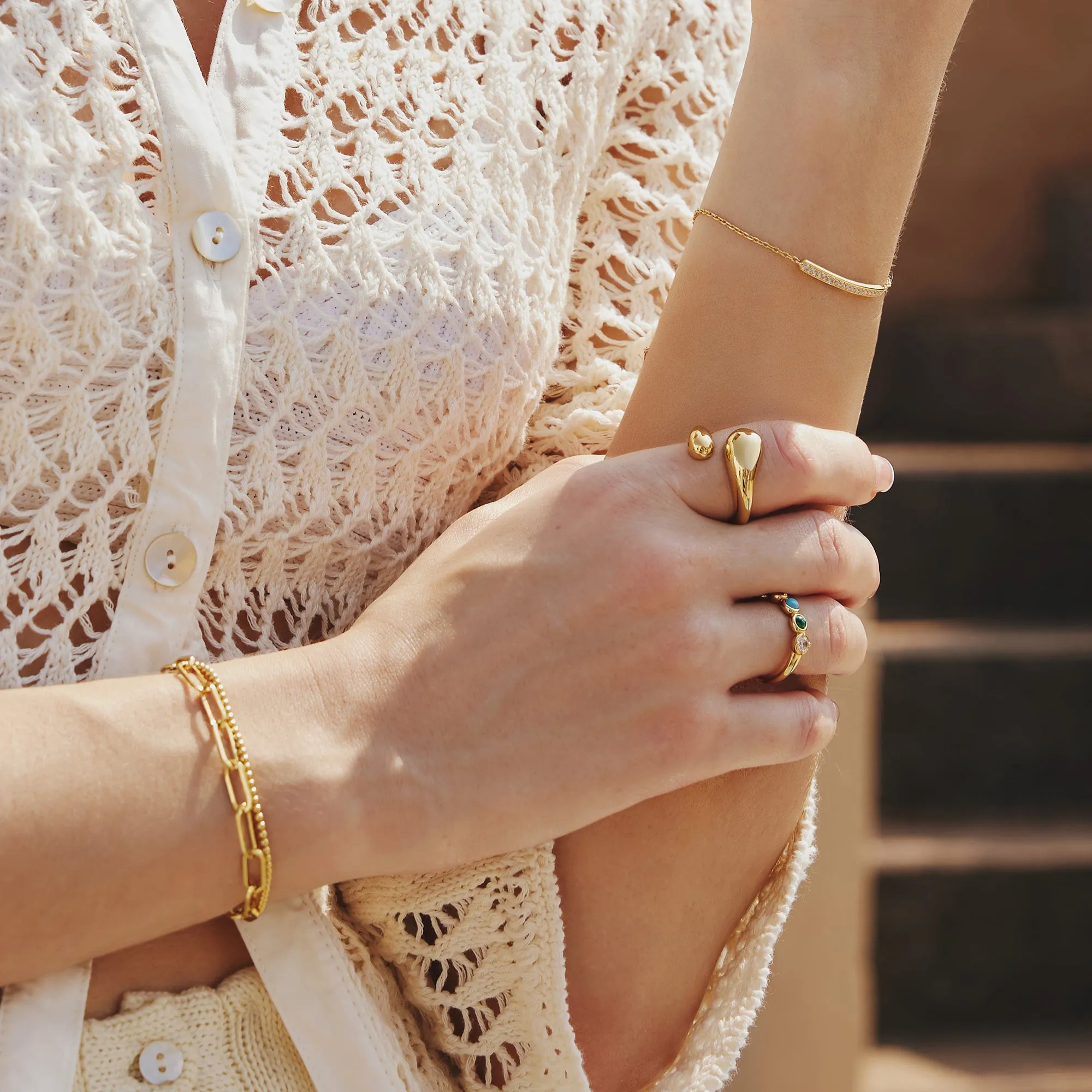 Gold Medium Chain Bracelet