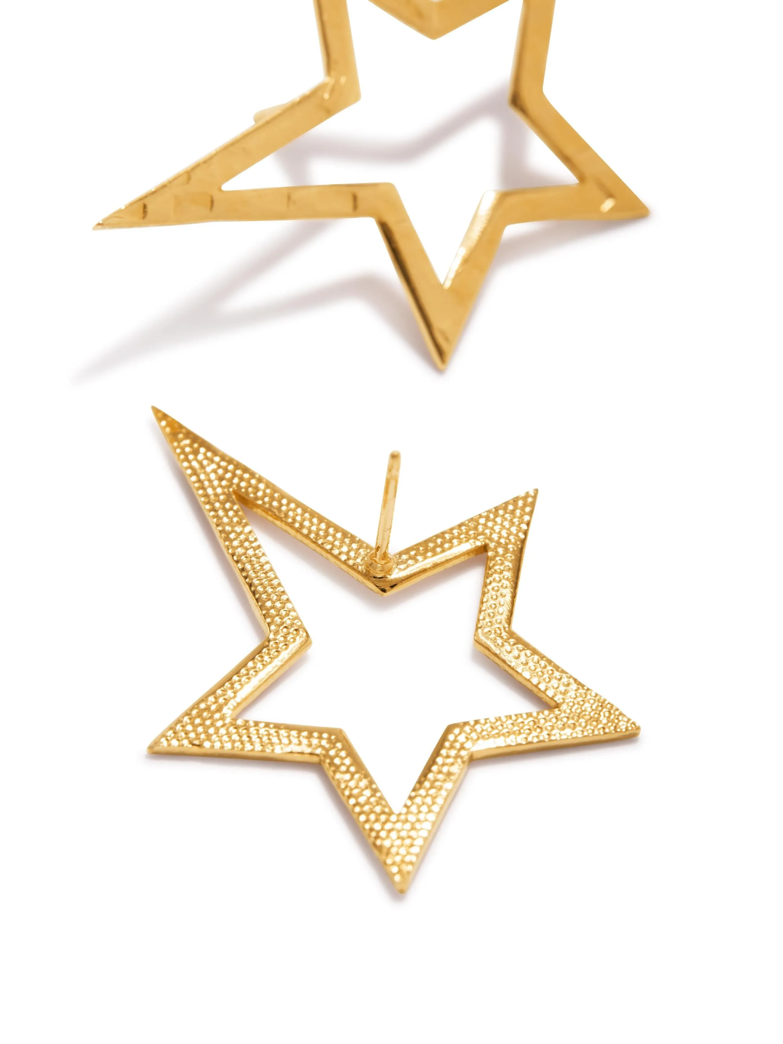 Gold Shooting Star Dust Stud Post Earrings (Sm)