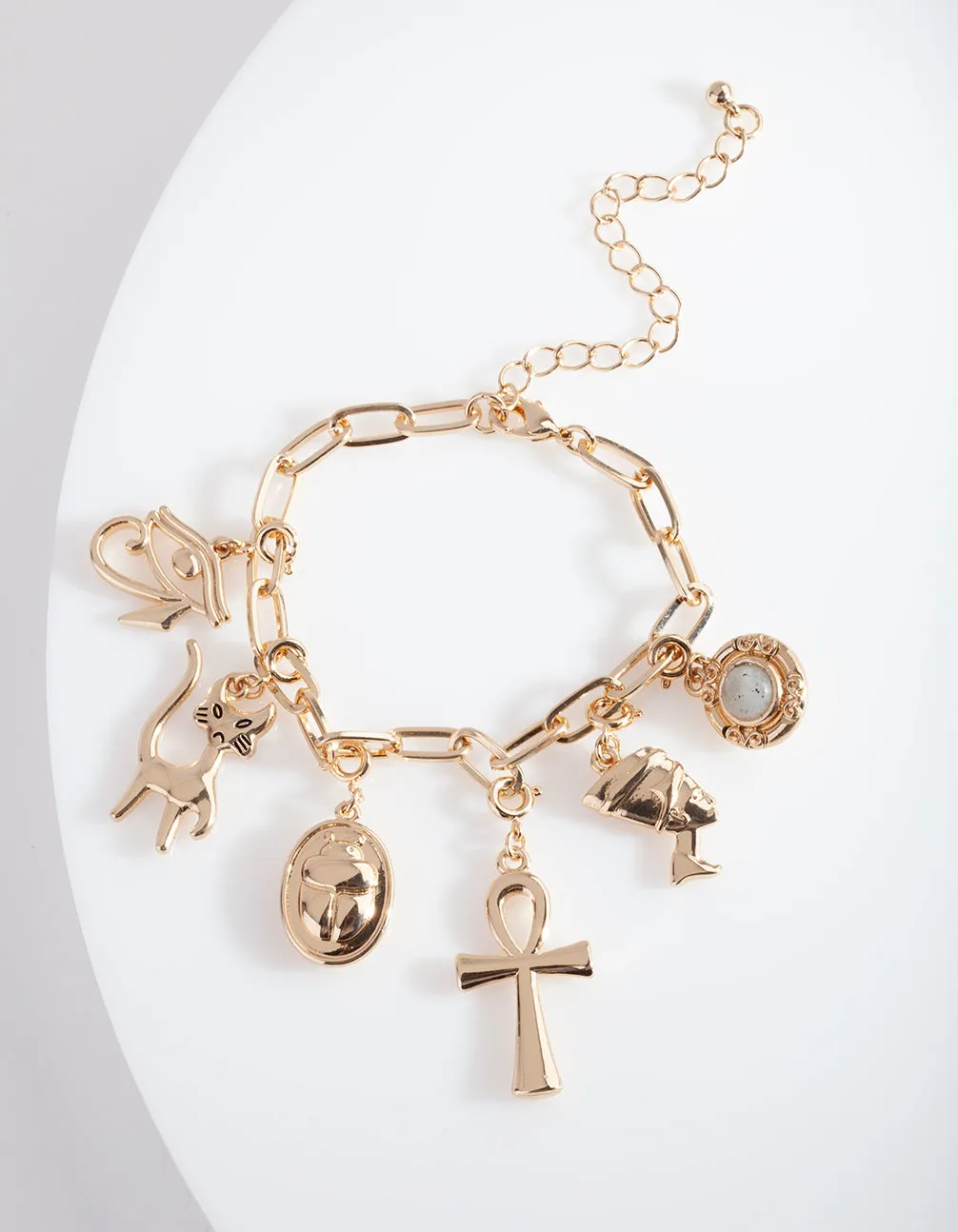 Gold Talisman Charm Bracelet