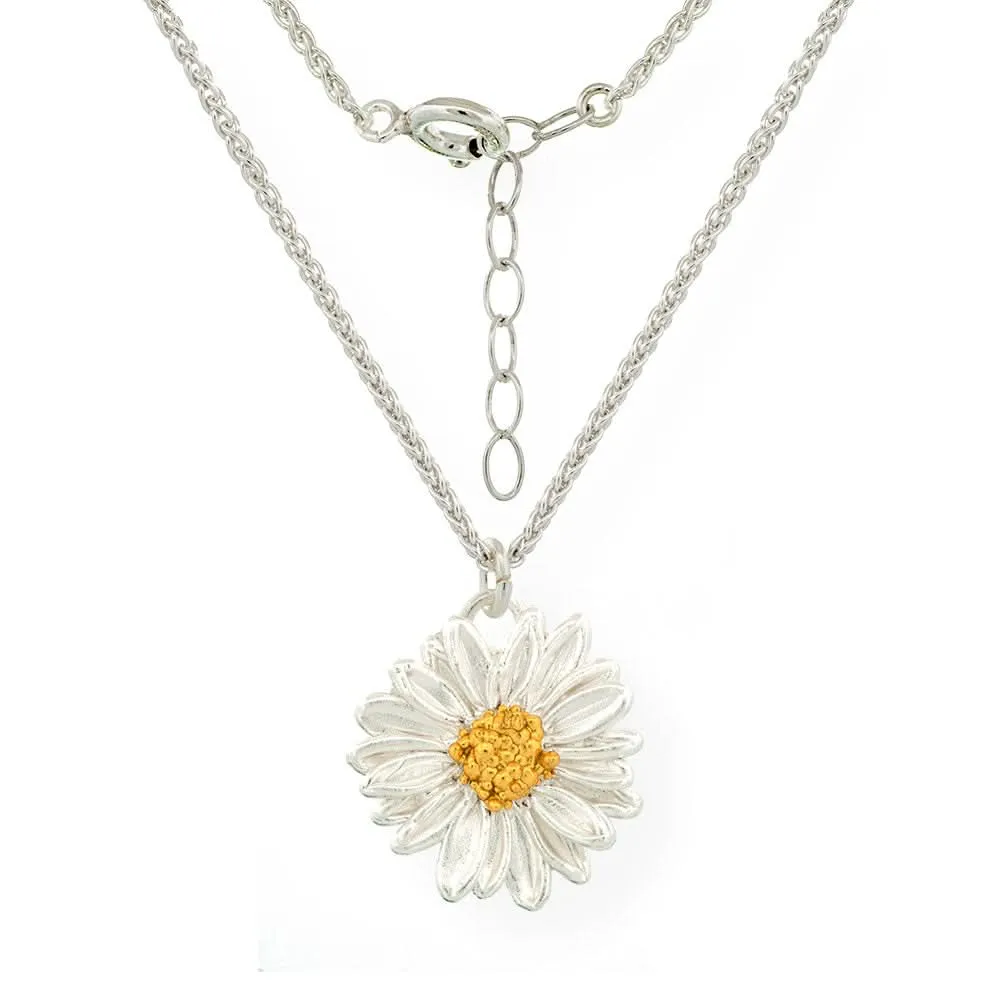 Handmade Gold Plated Silver Daisy Field Necklace