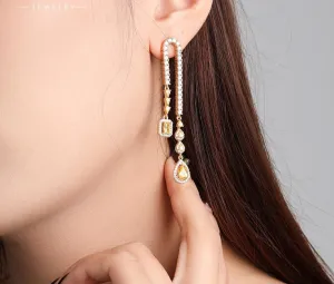 Jewelry Colorful Treasure Series European and American Cross-border Foreign Trade Fashion Water Drop Earrings