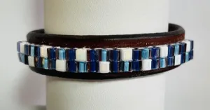 Just Fur Fun- Leather Bracelet (Counting Clouds)