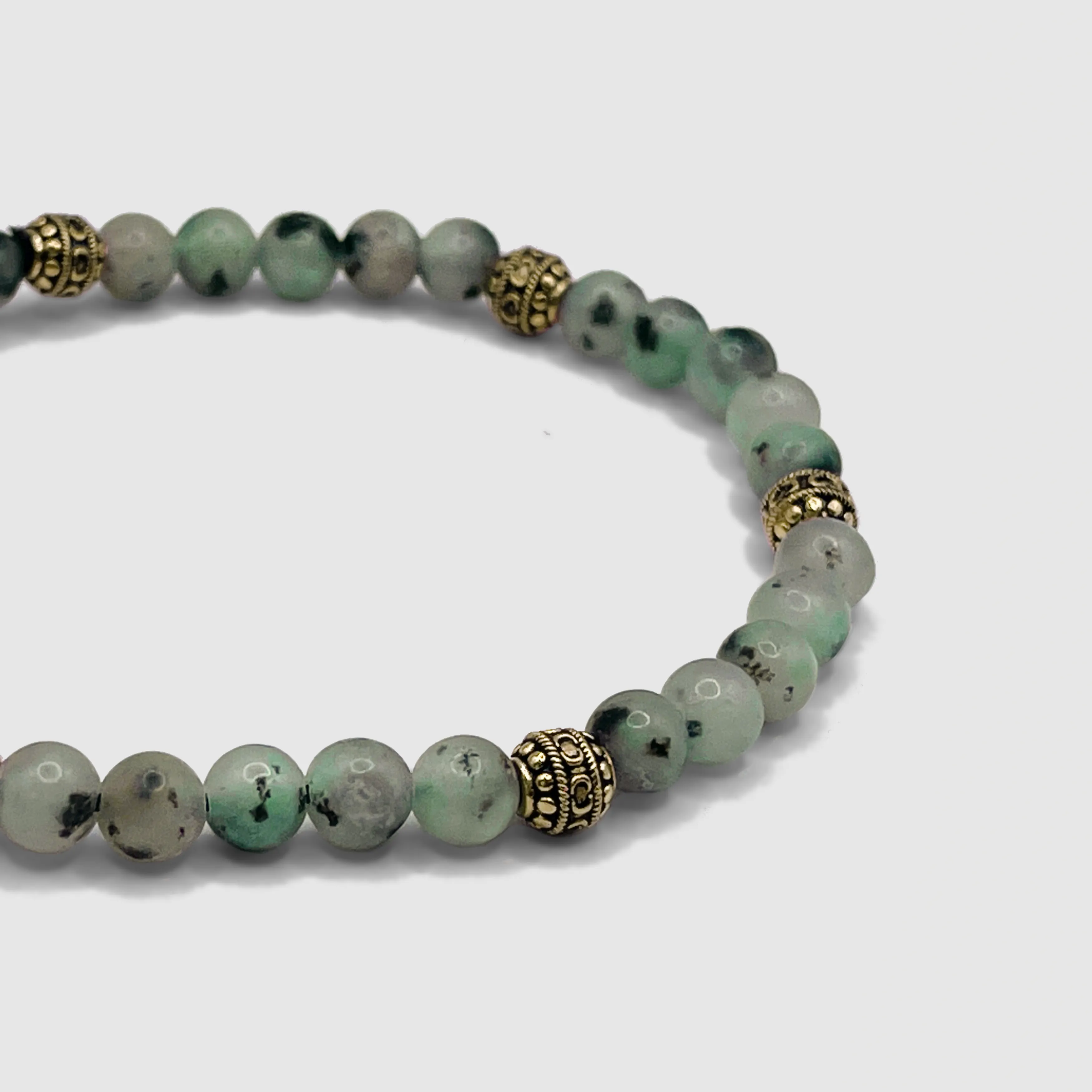 Kiwi Stone Bracelet (Gold)