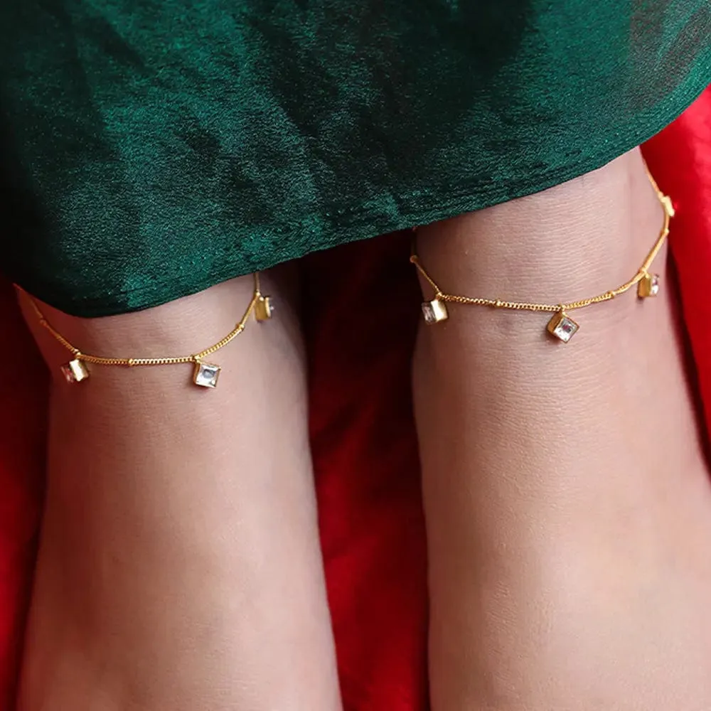 Little Diamond cut Anklet