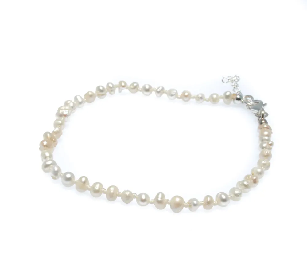 Lulu Seed Pearl Girls Anklet