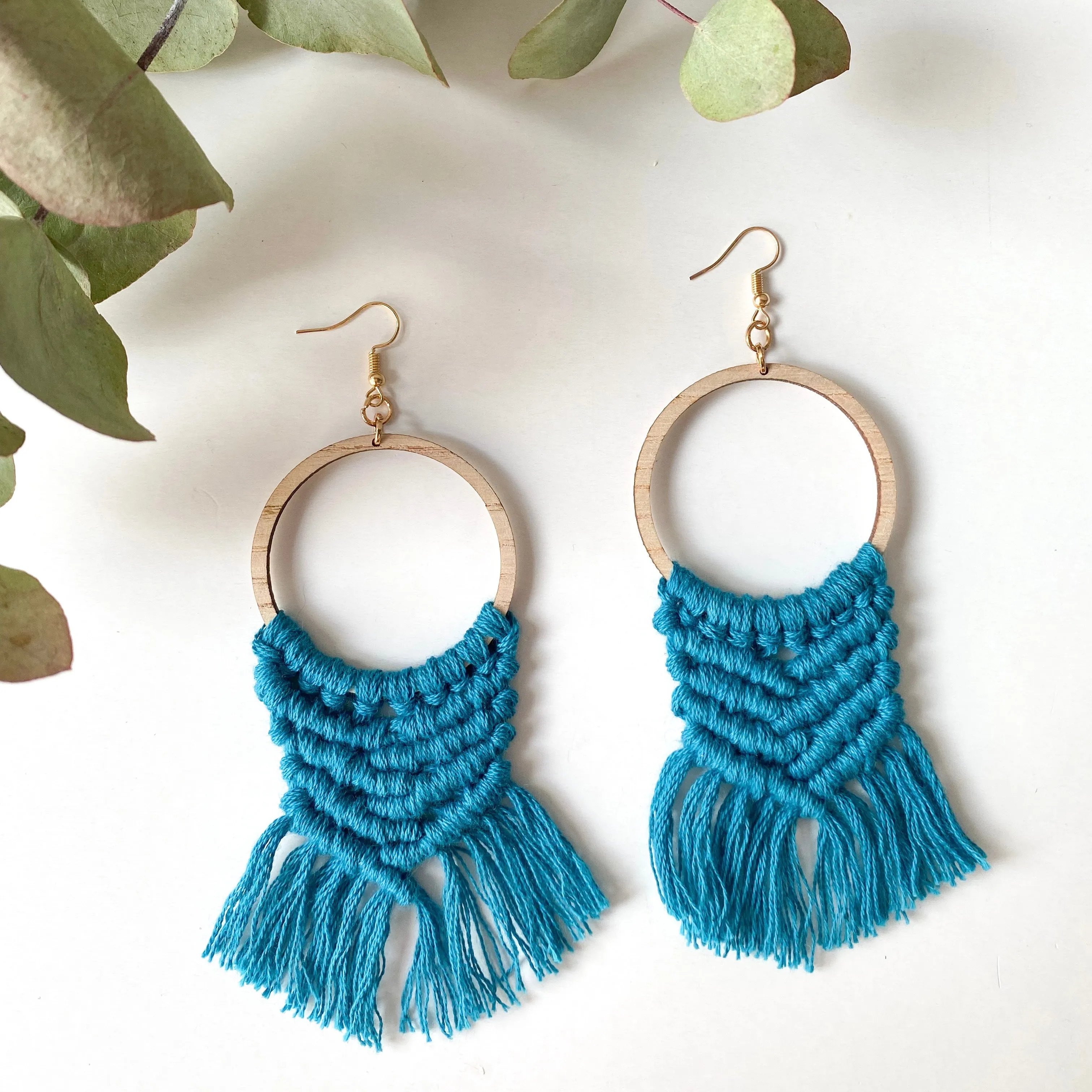 Macramé Earrings - Dramatic Boho Tassels