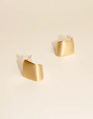 MARISOL SLEEK STUD GOLD EARRINGS