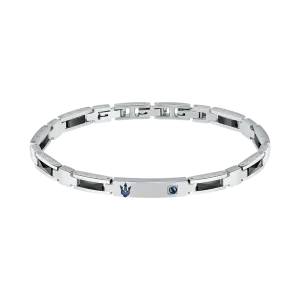 Men Ceramic Silver Bracelet