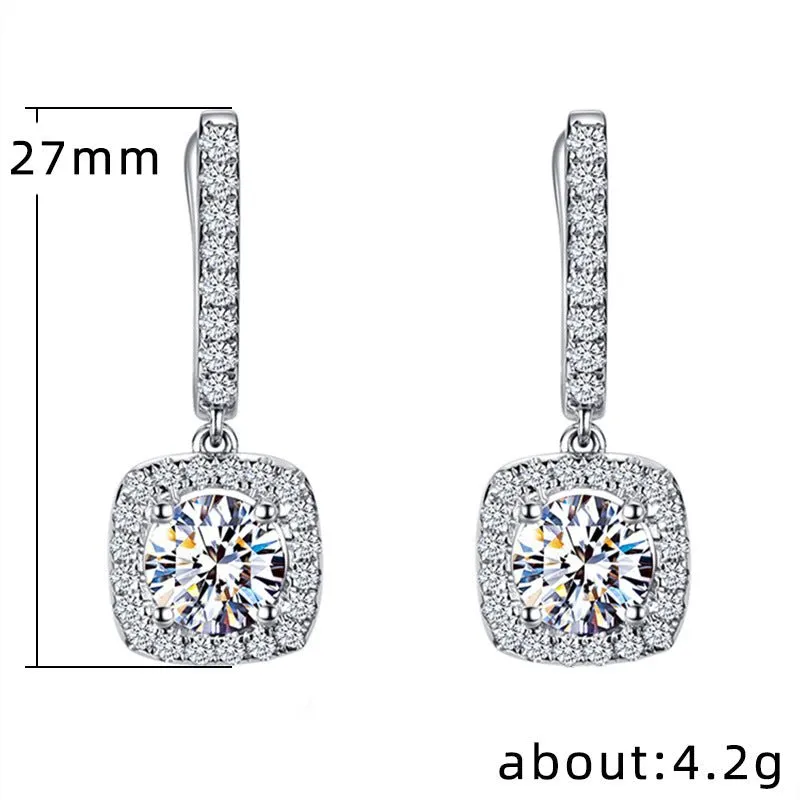 Micropaved Zirconia Versatile Earrings(MAC191)