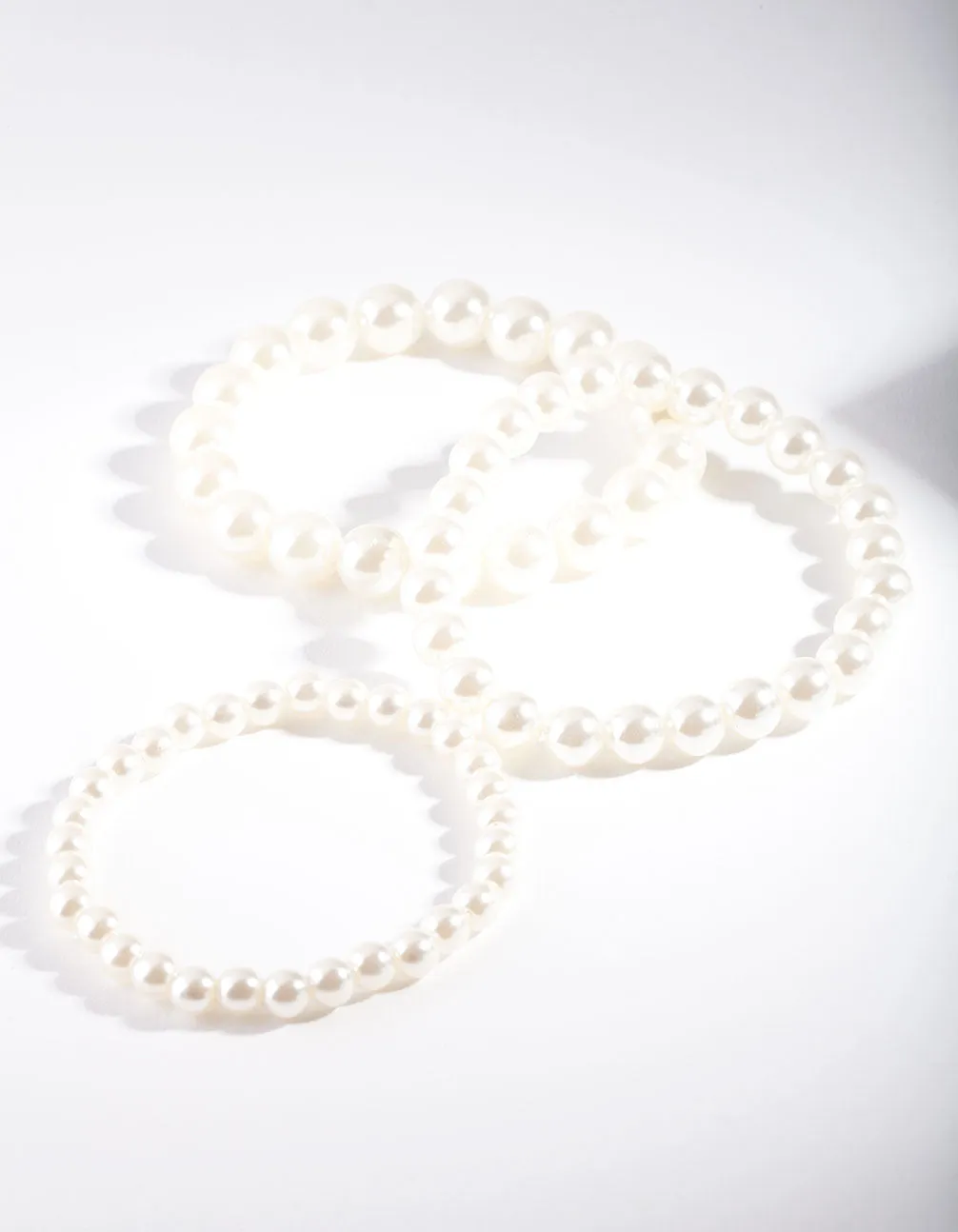 Pearl Bead Bracelet Set