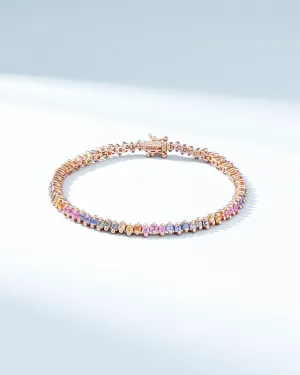 Princess Midi Pastel Sapphire Tennis Bracelet