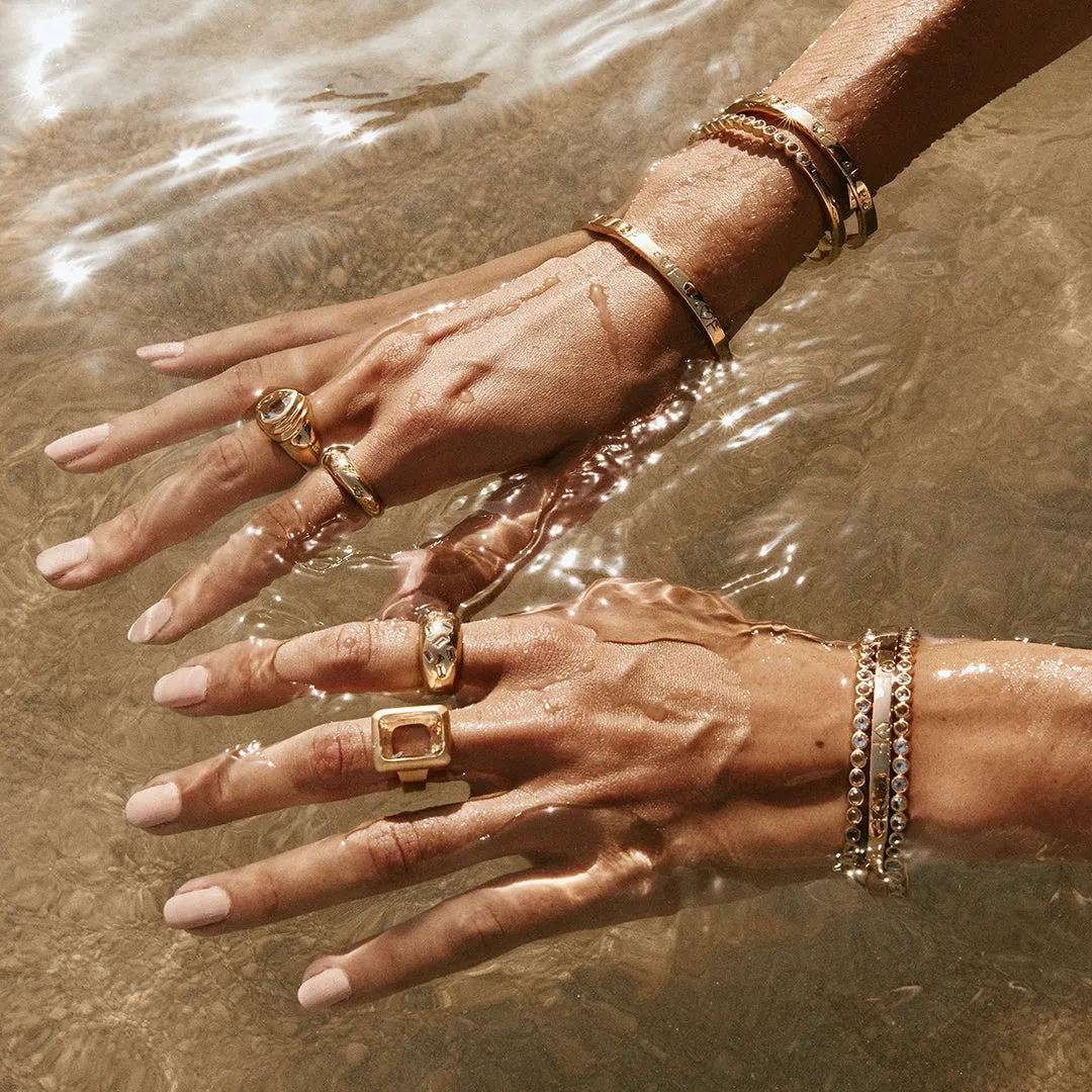 QUARTZ DECO COCKTAIL RING