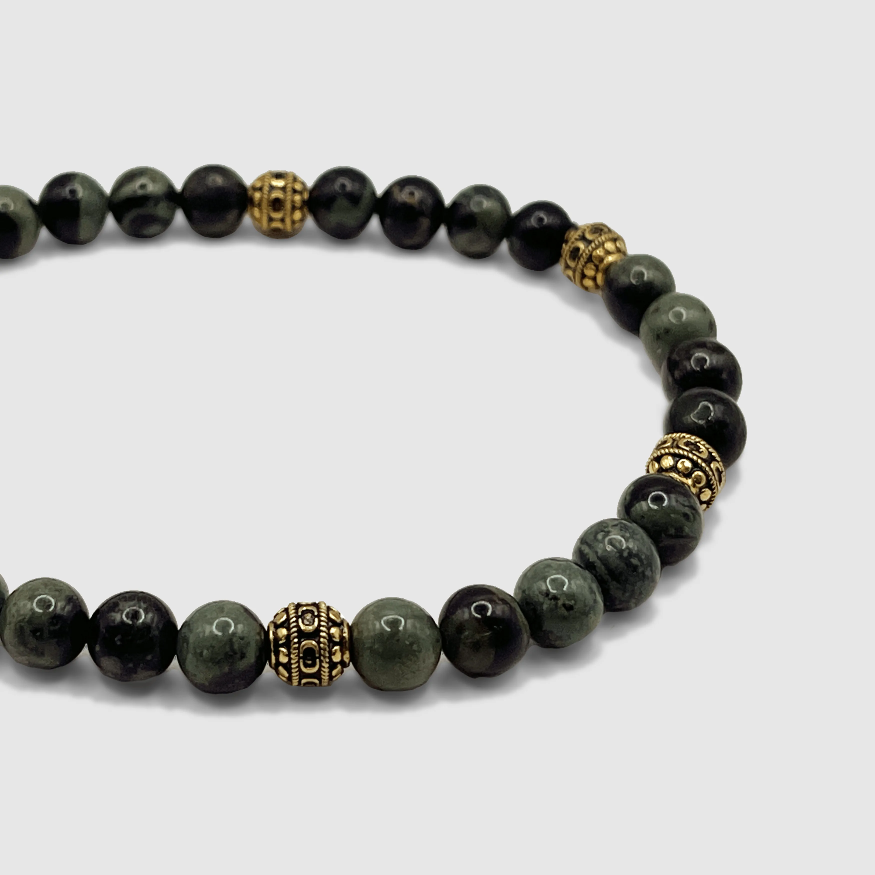 Rhyolite Stone Bracelet (Gold)