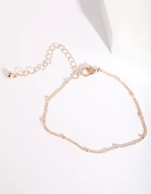 Rose Gold Bead Bracelet