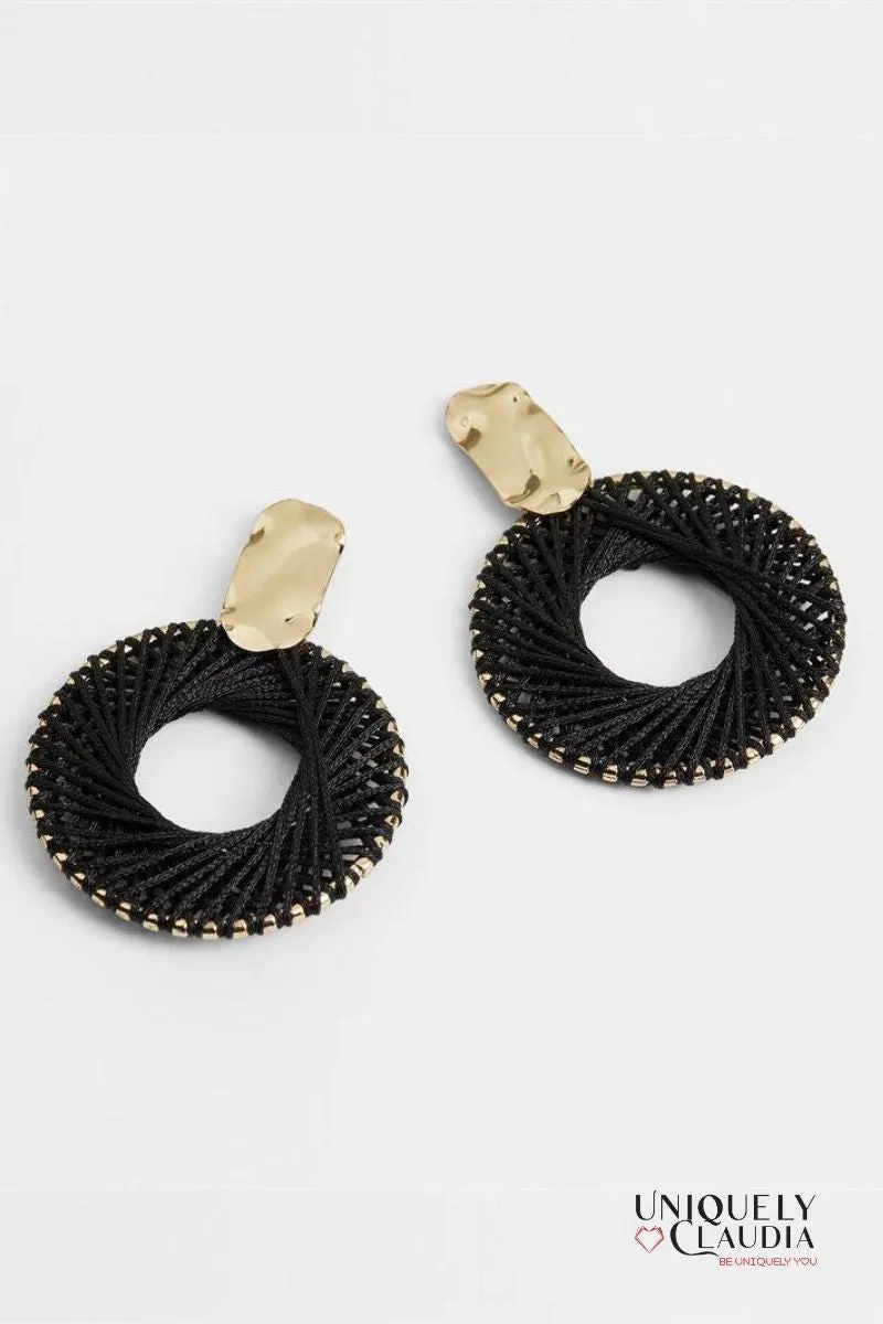 Shelyn Circle Drop Woven Earrings