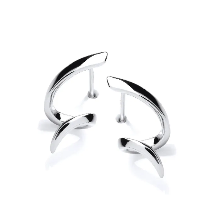 Silver Elegant Move and Twist Earring