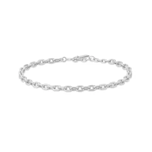 Silver Medium Chain Bracelet