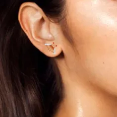 Sleek 22 Karat Gold Studs For Women