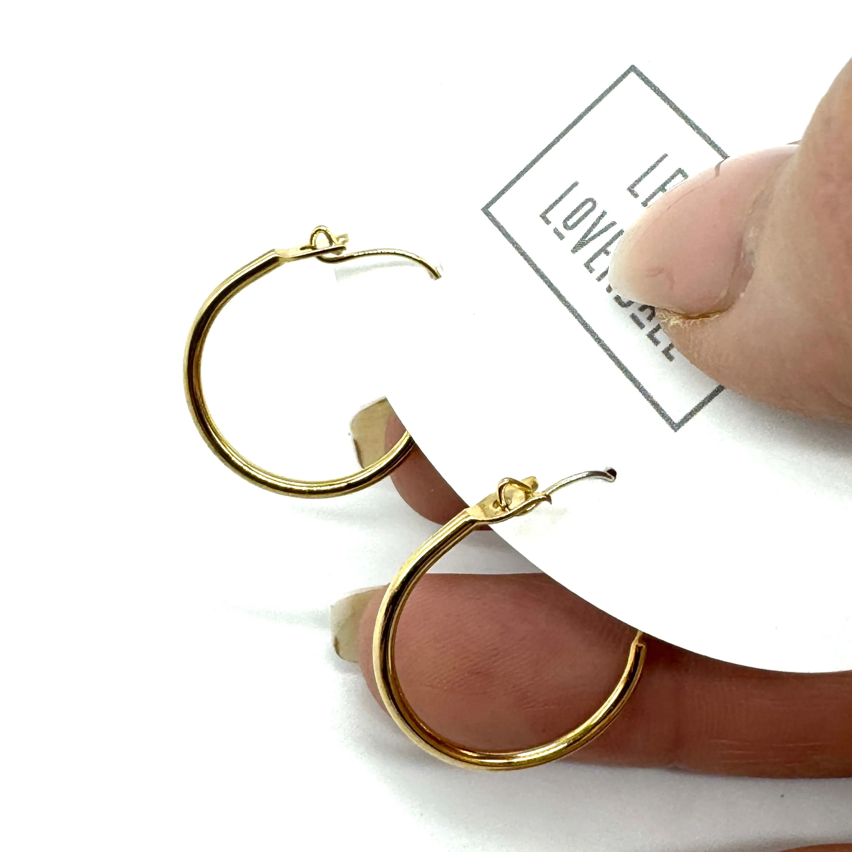 Sleek Skinny Golden Hoop Earrings